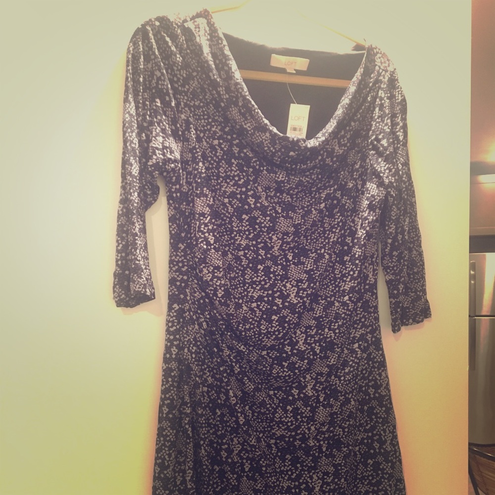 3/4 sleeve rayon/tencel dress.